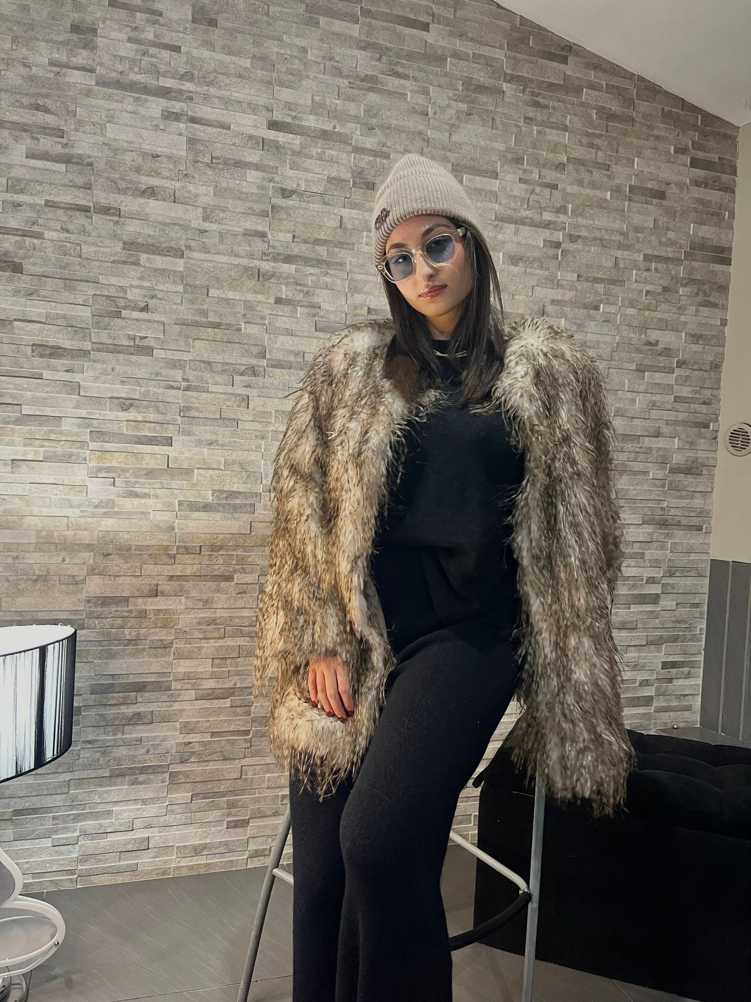 MIVAMA Cappotto “Cozy Struzzo”