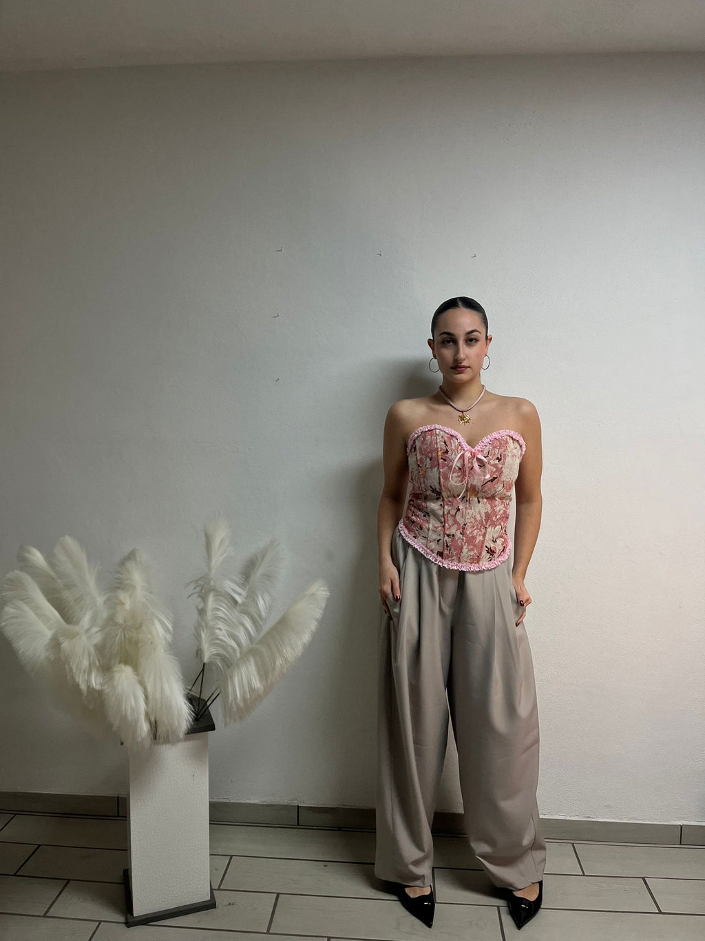 MIVAMA Corsetto “Floral Lace Corset”