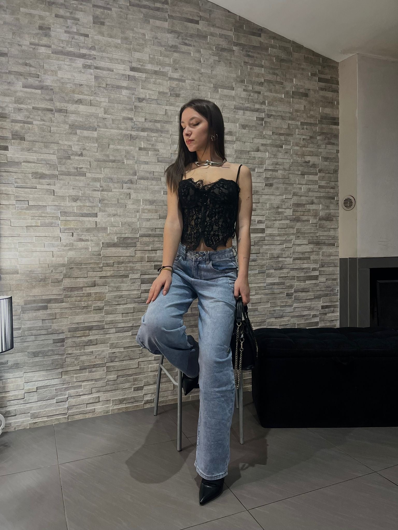 MIVAMA “Black/ White BUSTIER”