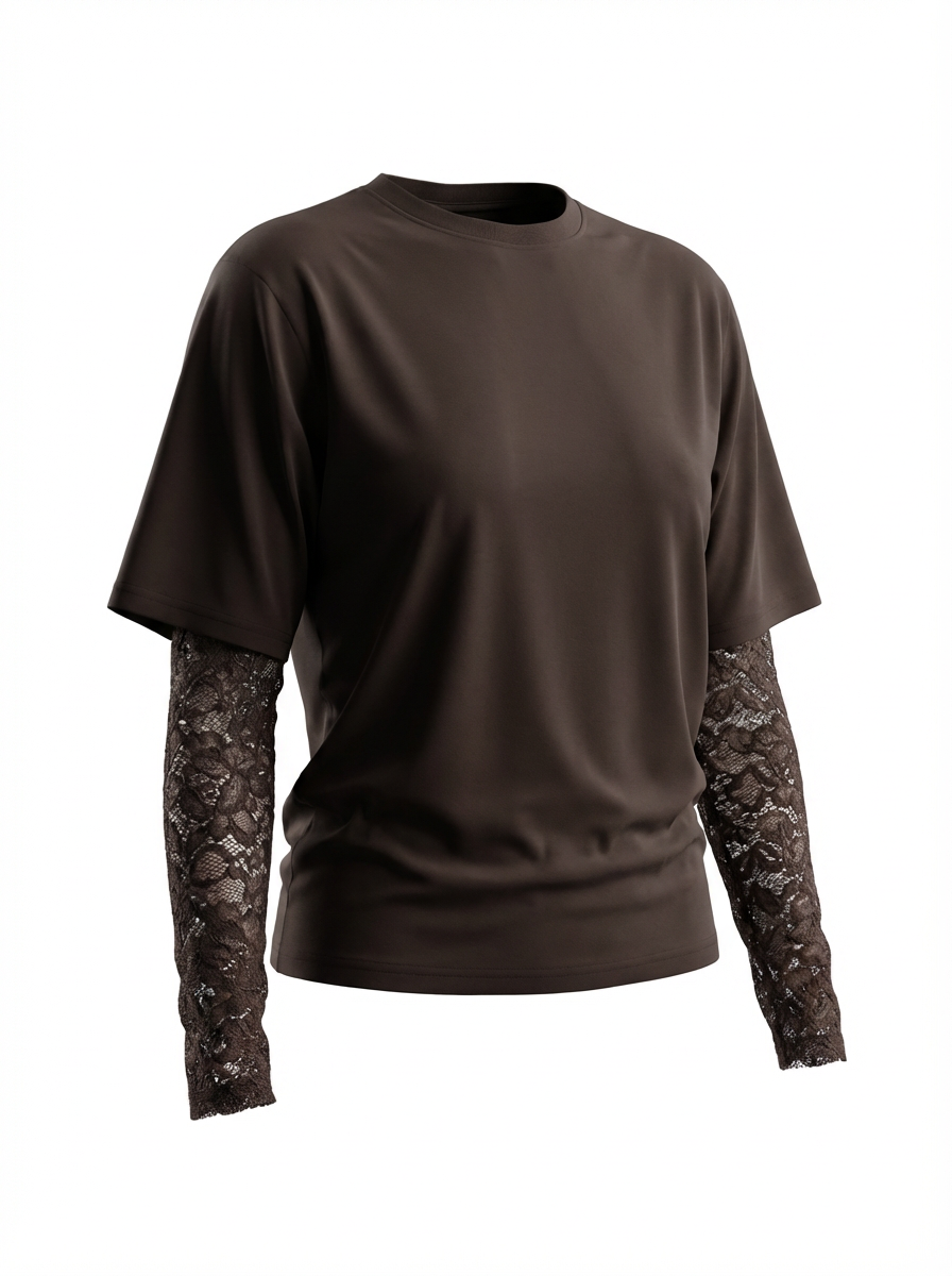 MIVAMA “Embroidered Flow Shirt”