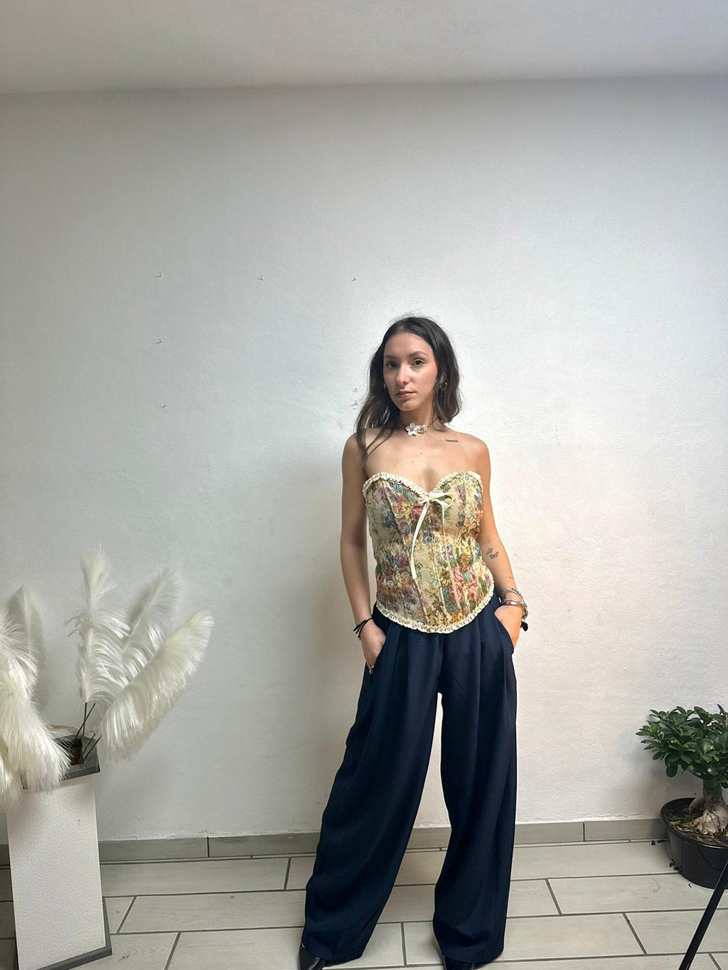 MIVAMA Corsetto “Floral Lace Corset”