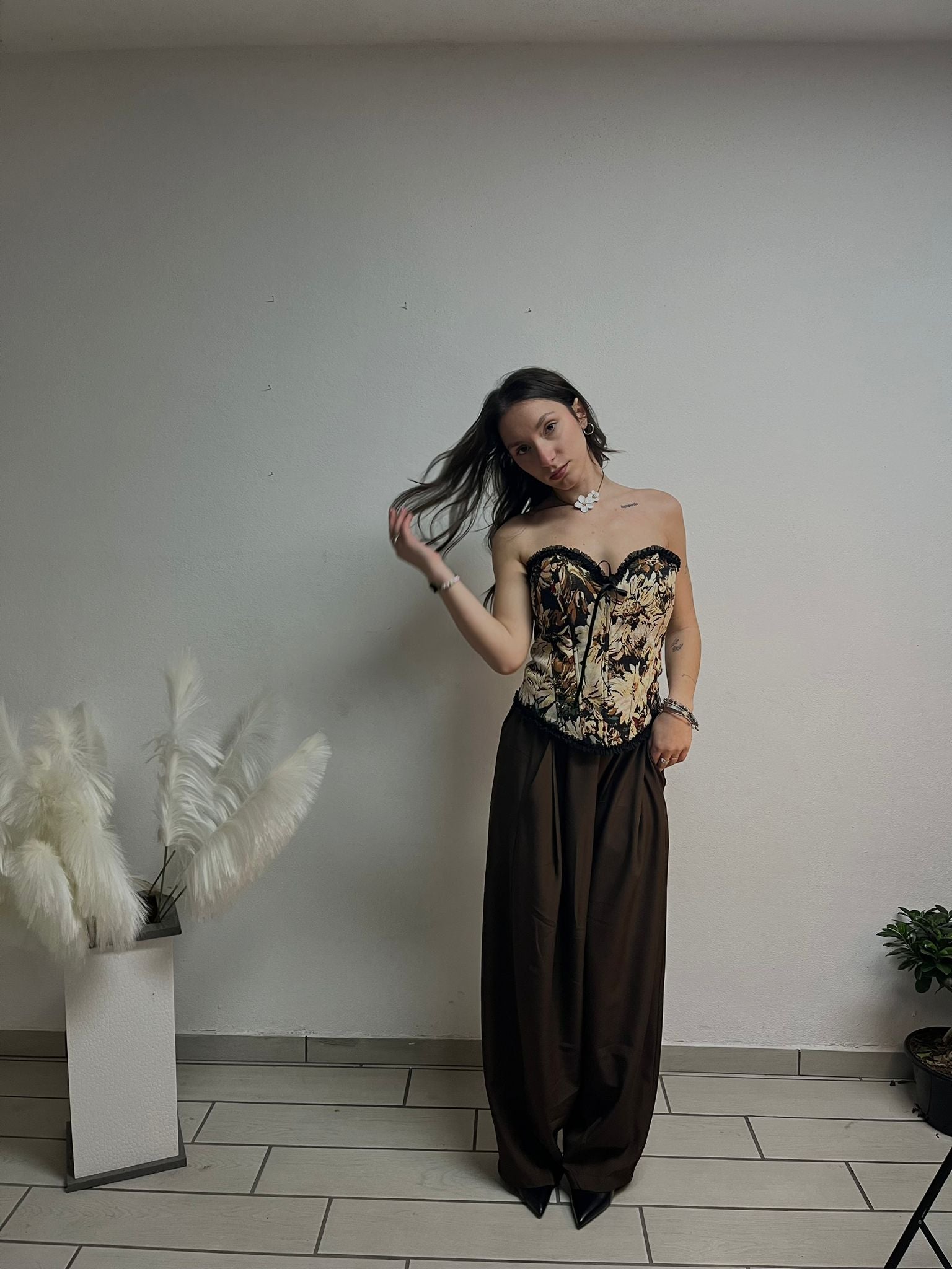 MIVAMA Corsetto “Floral Lace Corset”